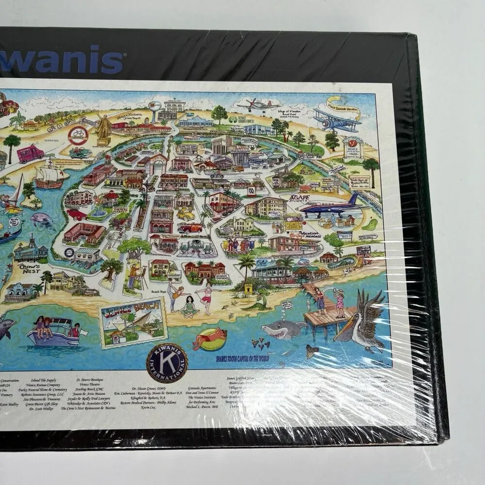 Kiwanis Jigsaw Puzzle Of Venice Florida 672 Pieces Brand New Sealed Rare